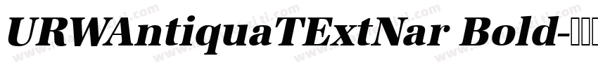URWAntiquaTExtNar Bold字体转换